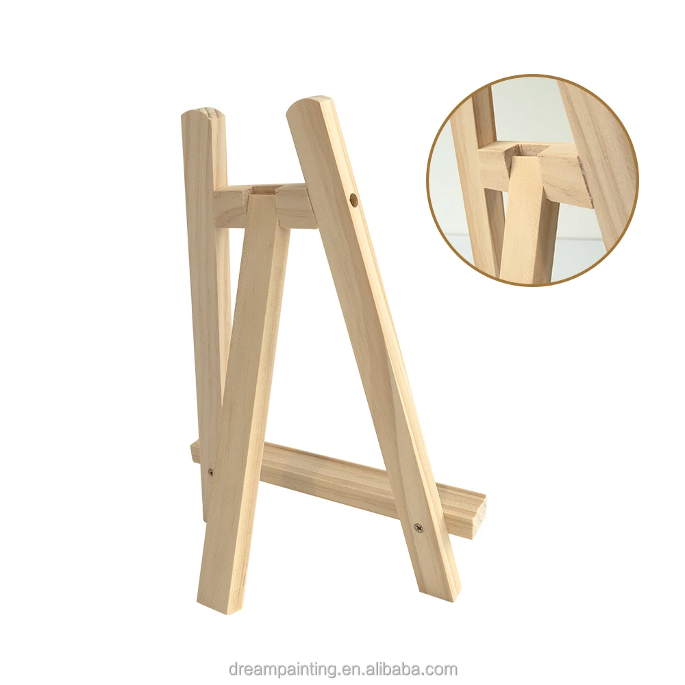 Desktop Easel 20*28cm Pine Wood Triangular Easels Art painting Photo Display Stand