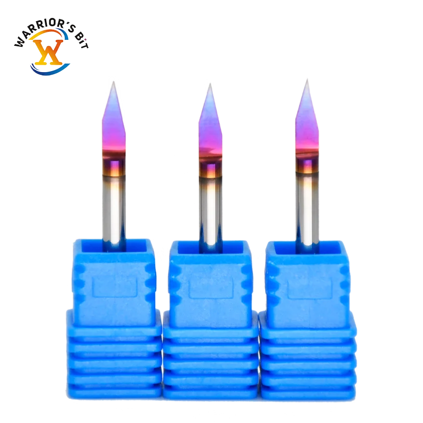 Carving Series CNC Carbide V Shape Flat Bottom Engraving Cutter Bit For Copper/Wood/PCB