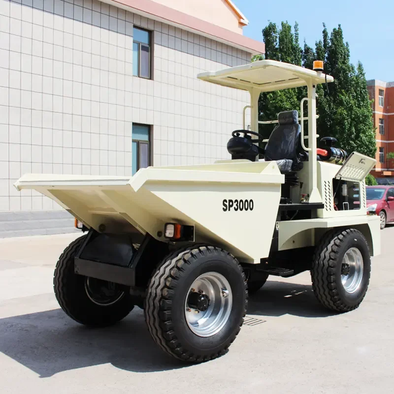 4X4 Hydraulic Diesel  EPA Tipper Concrete Dumper 3 ton 5 ton Dumper Articulated  Narrow front load site Dumper With Heavy Duty