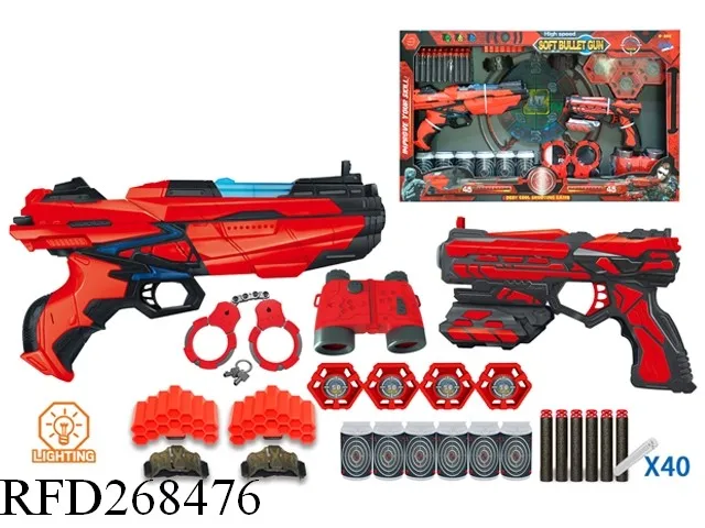  High Speed Manual Soft Bullet Gun With 14 Foam Bullets And