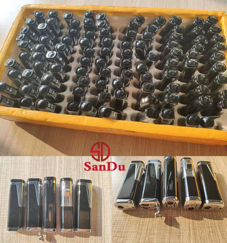 Top10 universal Torch butane gas refill 3 jet flame tobacco pipe cigar lighter