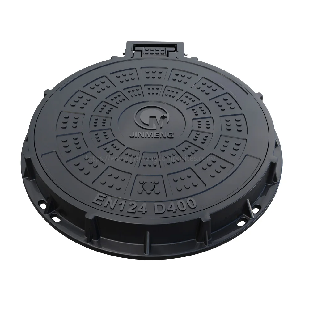 SMC Manhole Cover D400 180 degree hinge Sewer Manhole Cover