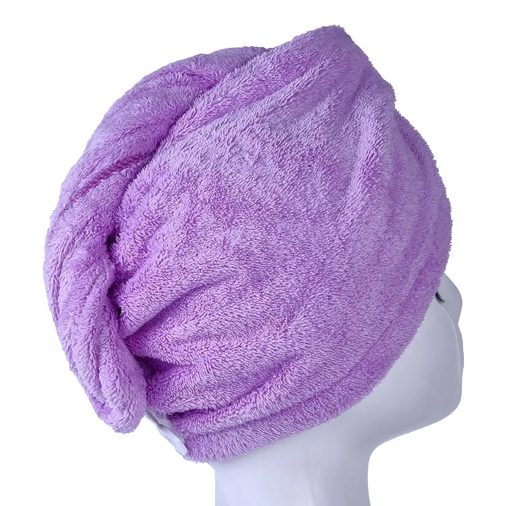 Luxury Rapid-Dry Hair-Drying Turban Hair Towel Wrap Ultra Soft and Absorbent Microfiber Towel for Hair