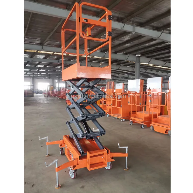 200kg portable 5 meter platform scissor lift