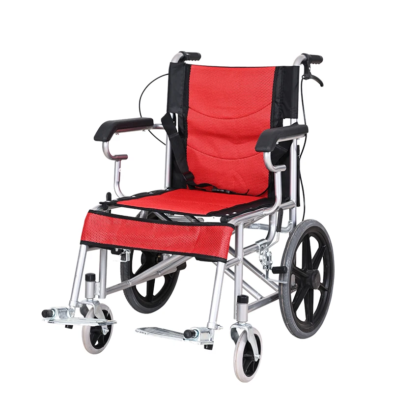High Quality Comfortable Quality Guarantee Manual Wheelchair With Steel Footplate for Disabled People