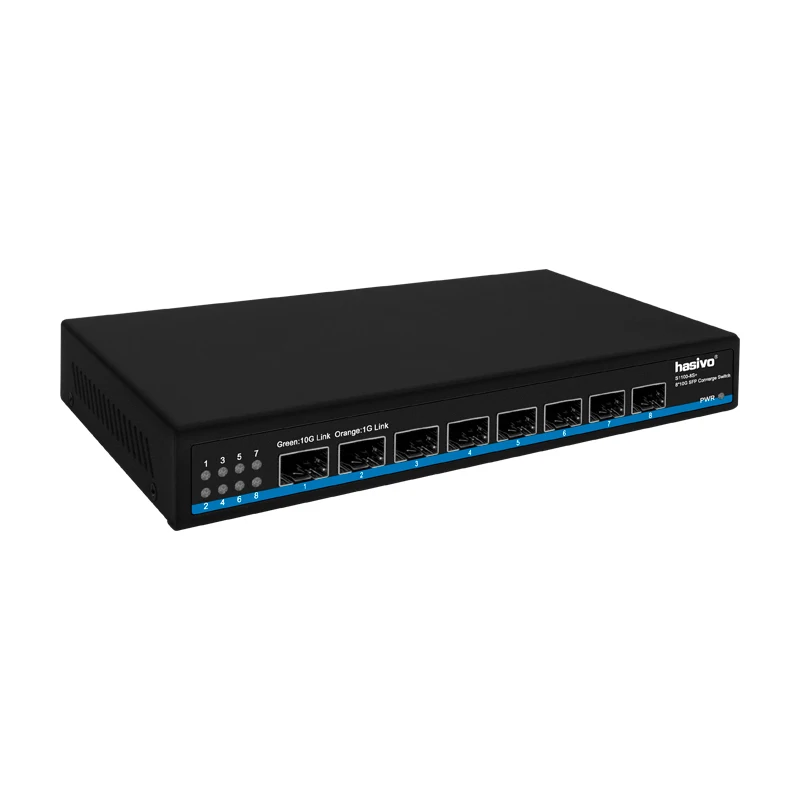 8*10M/100M/1000M/2 5G/10G SFP коммутатор Настольный сетевой Ethernet