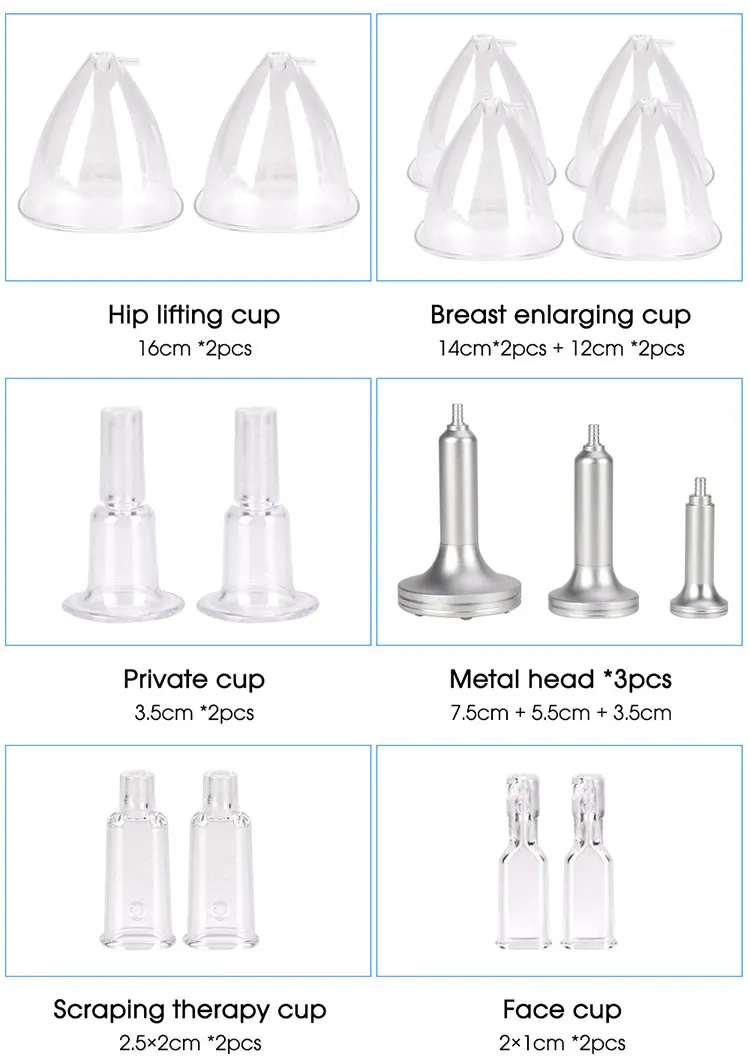 TUYING powerful big pump Vacuum Breast Enlargement Device Suction Cups Beauty Machine