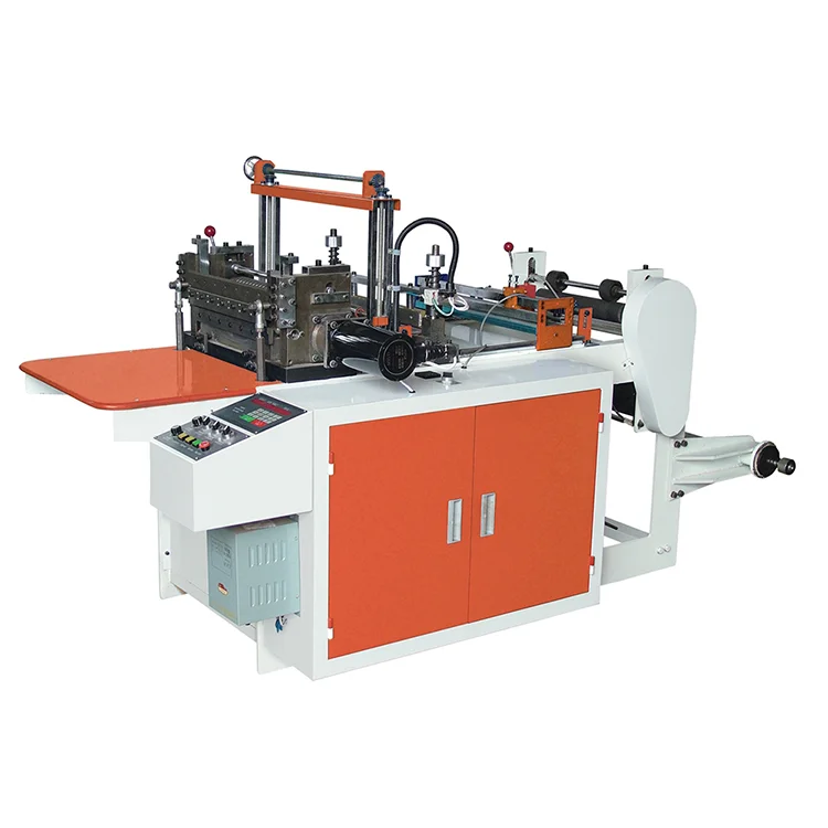 fully automatic carry side seal self adhesive bag plastic cutting machine