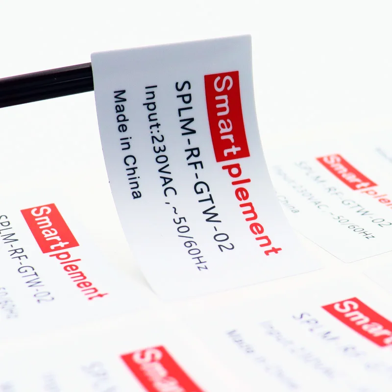 Costom Printed silver self adhesive Electrical Hardware Power Tool Label Stickers
