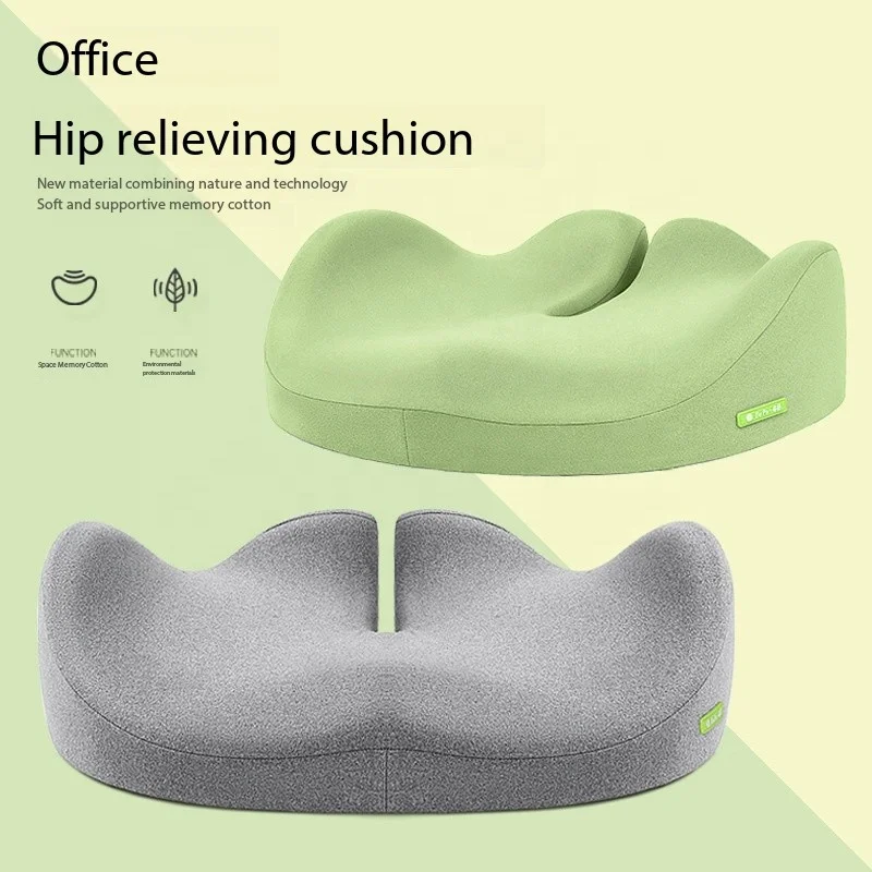 High quality ergonomic design cushion anti-hemorrhoid chair back for long sitting office 3-piece pillow cushion back