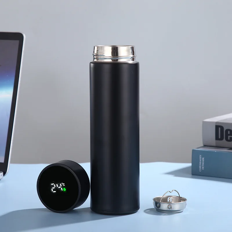 Customized 500ml Stainless Steel Wide Mout Vacuum Flask Gym Sport Bicycle Double Wall Reusable Insulated Water Bottle