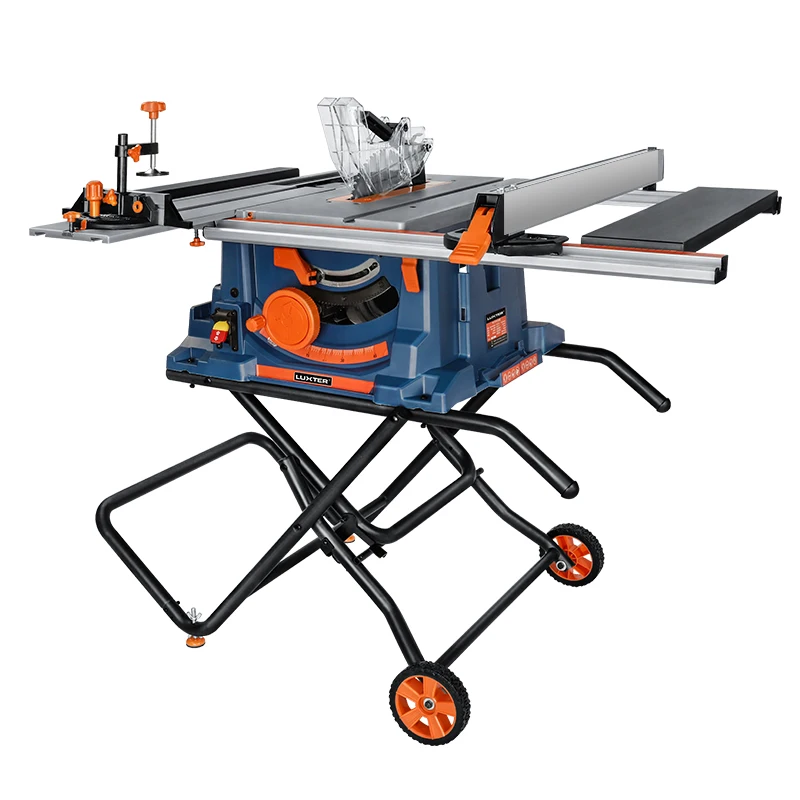 LUXTER 255mm 2000W Folding Table Saw For Wood Working Cutting Wood/Aluminum/PVC Plastic