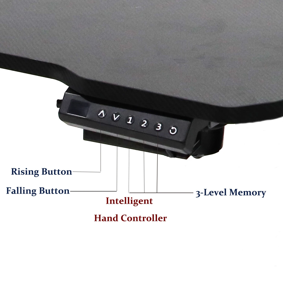 Factory Direct Sell Home Office Electric Controller Good Quality Sit to Stand Height Adjustable Laptop Desk