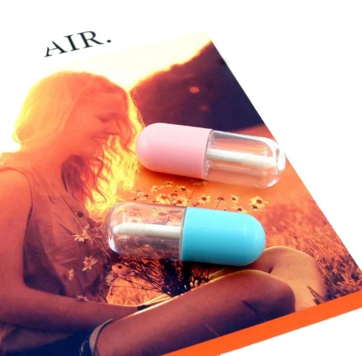 
Lip Gloss Tube Empty Plastic colorful capsule shape 3ml Lip gloss Container Transparent Liquid Lipstick Makeup Packaging 