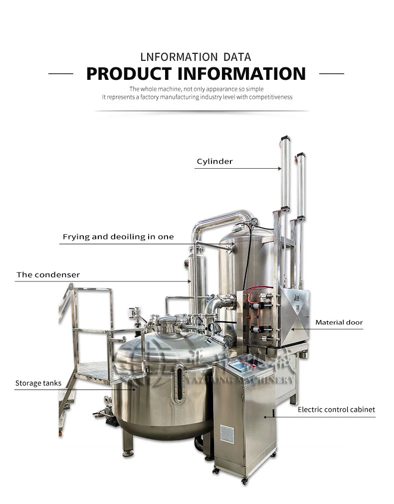 Vegetables And Fruit Seafood French Fries Chicken Vacuum Frying Machine Vacuum Deep Fryer