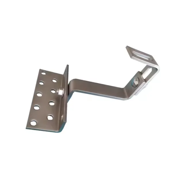 Universal Pitched Tile Roof Double adjustable Solar Mount Hook For Residence PV Mount