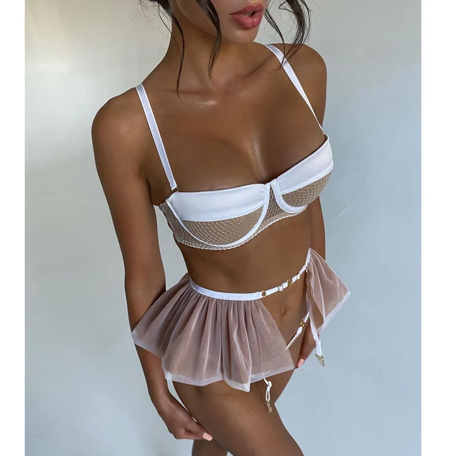 Lingerie Exotic Plus Size Lingeries Bodysuit Ruffles Lingerie Costume Sexy Underwear Women Panties Ropa Sexy Mujer  0953