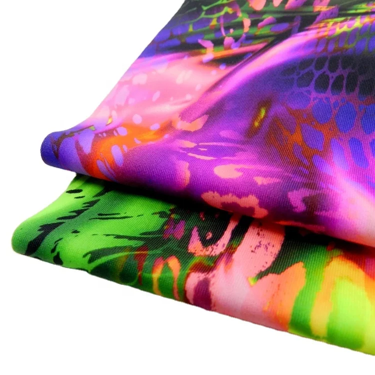 
wholesale high elastic knitted polyamide spandex accept custom designer floral digital printing swimwear fabric for beach wear 