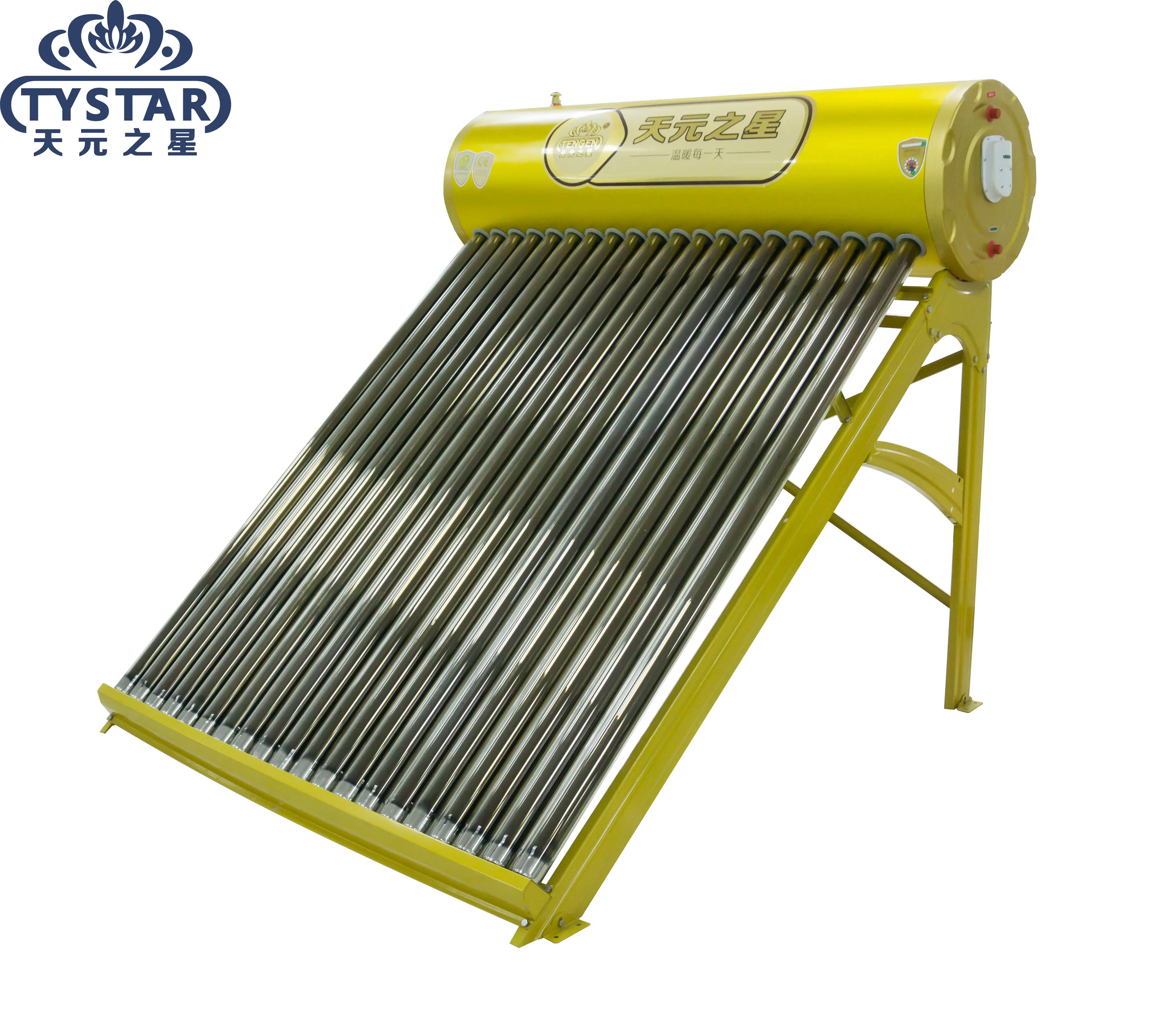 Домашний Бытовой Солнечный водонагреватель под давлением от производителя, вакуумная трубка, резервуар для воды из нержавеющей стали 304, индивидуальный Тенген
