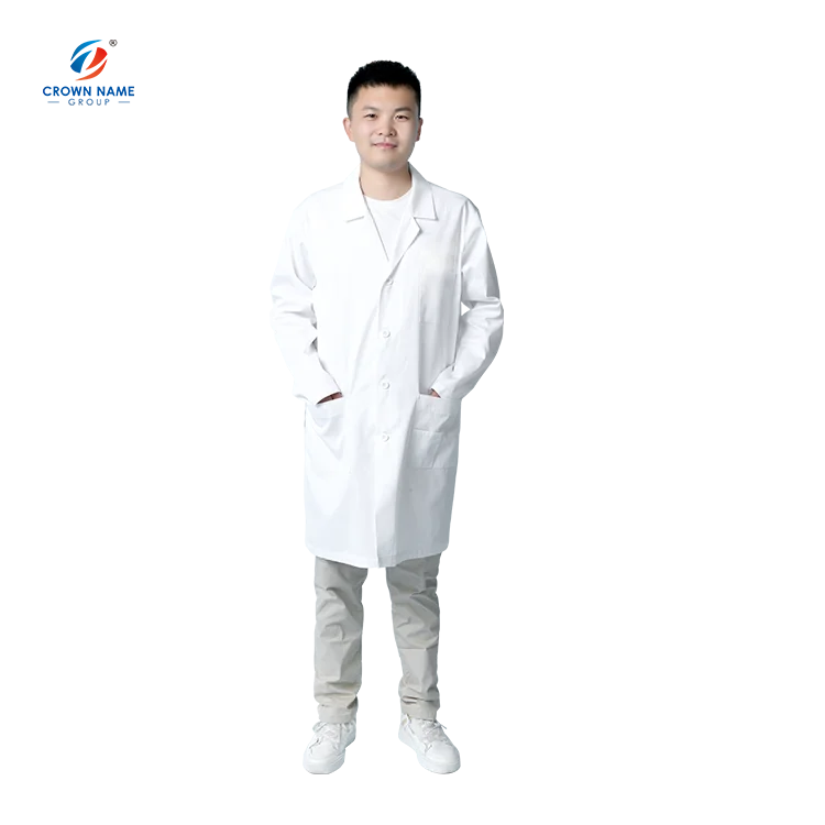 High quality Unisex Hospital doctor lab coat white uniform
