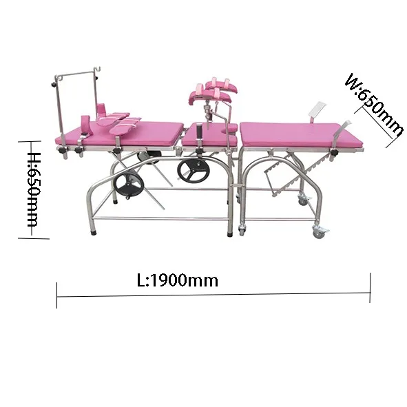 Stainless Steel Medical Gynecologic Examination Bed
