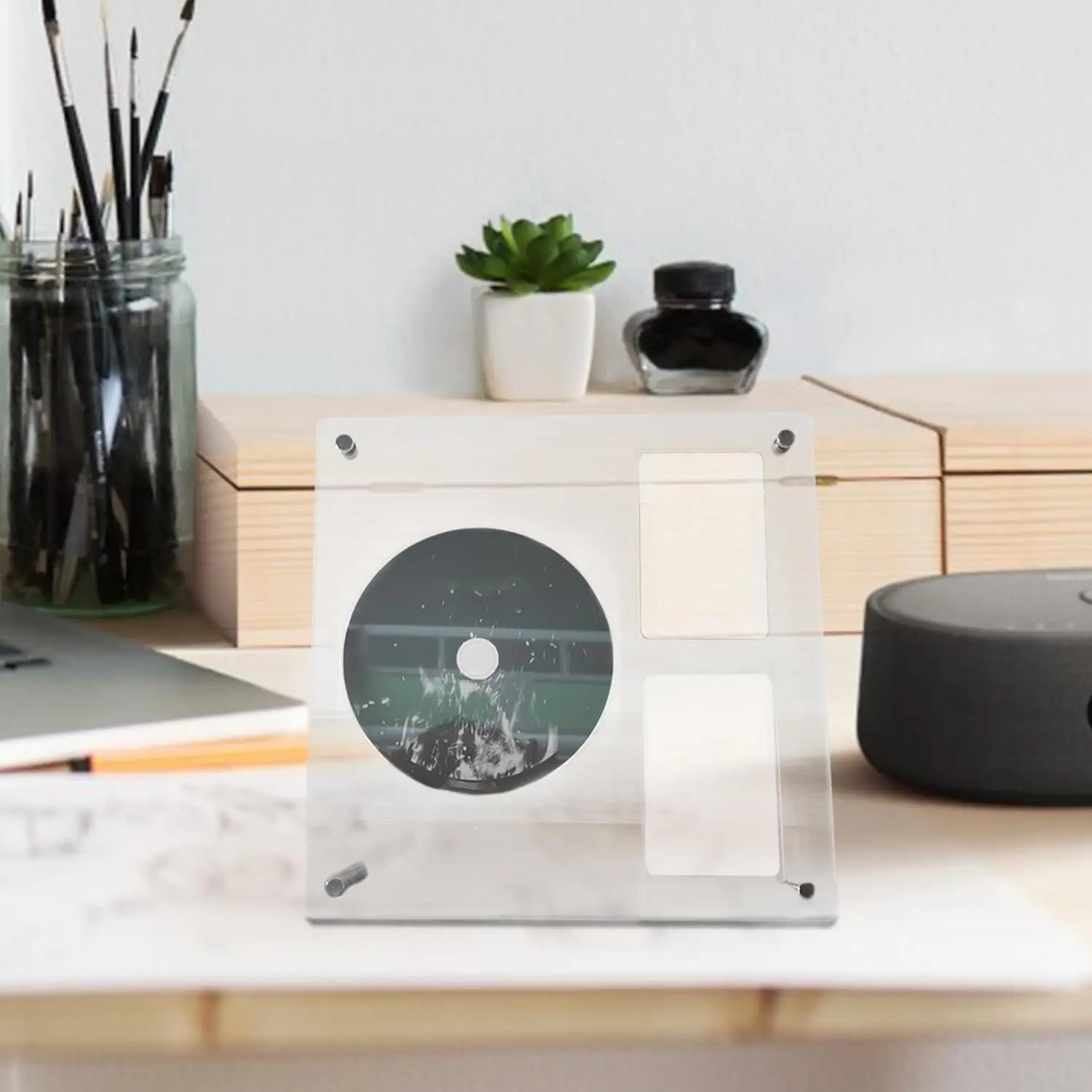 Factory Direct Sales  Acrylic CD Player Display Stand Made of Durable Plastic Material