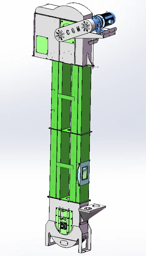 High anti-shattering effect vertical grain transport mini rice/paddy bucket elevator for grain conveying