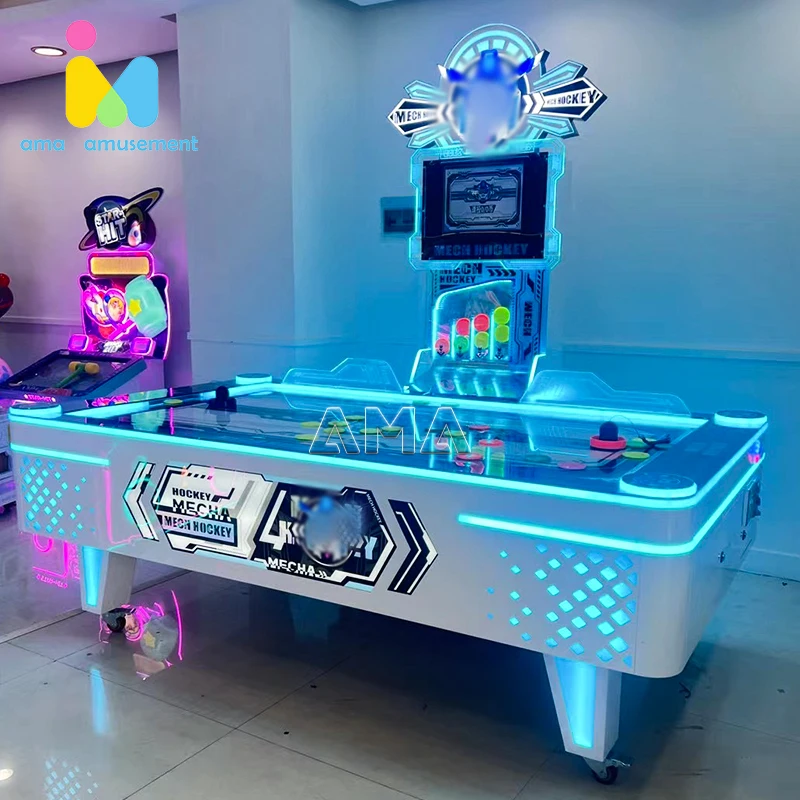 AMA Amusement Park Coin Operated Arcade Multi Ball Air Hockey Rebo Hockey Table