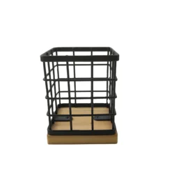 Art Supply Organizer Stationary Accessories Pen Holder for Desk Pencil Pen Stand Metal Desk Organizer Marker Pen Holder