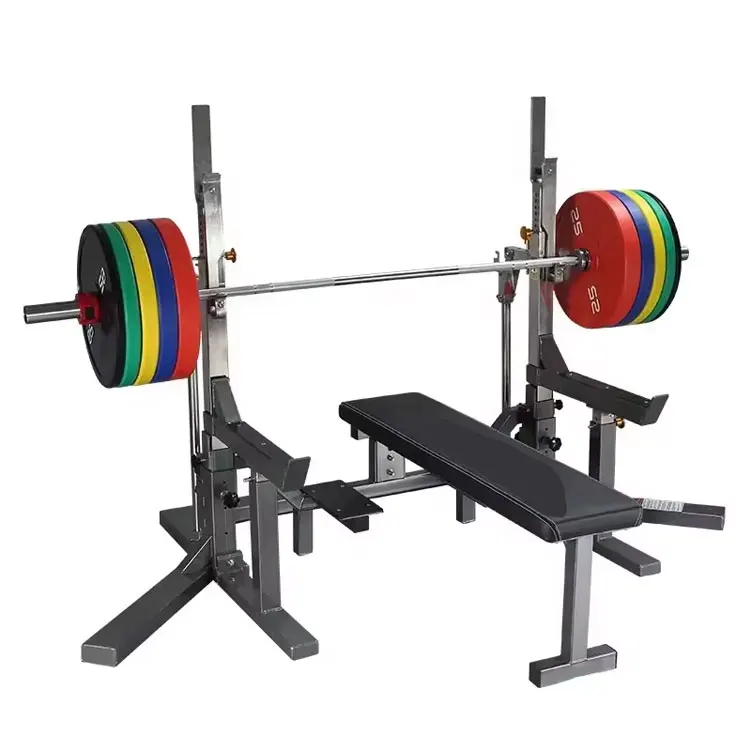Commercial Sport Adjustable Barbell Rack Weight Bench Sit Up Incline Decline Bench Press For Strength Training