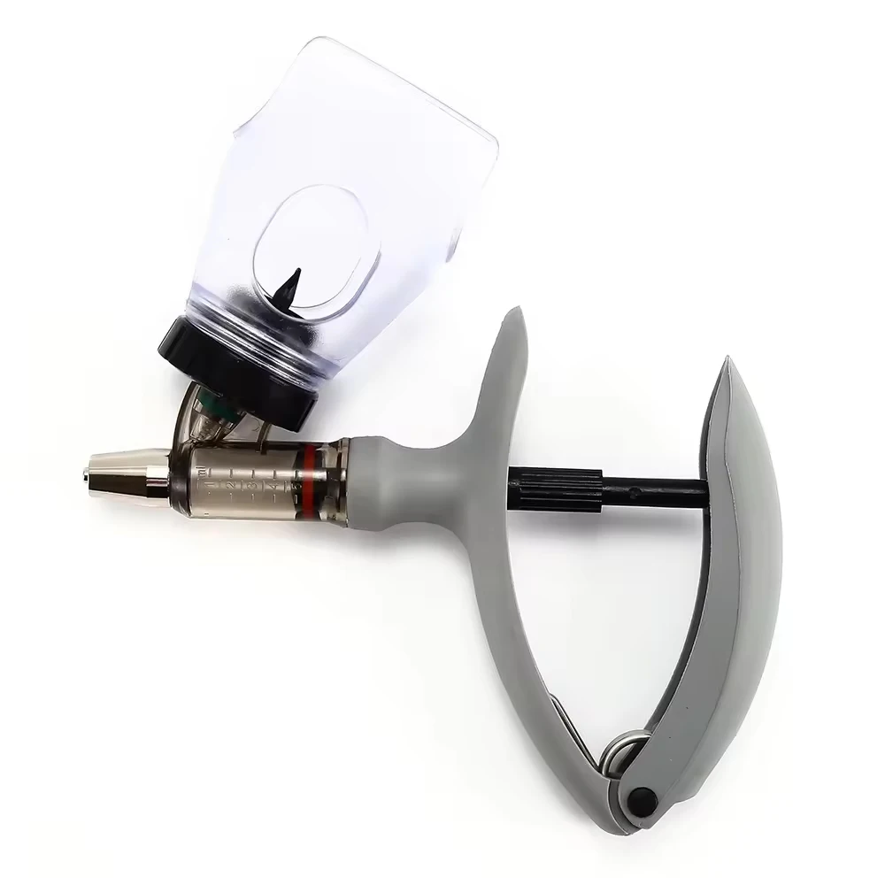 2ML/5ML Veterinary Syringe Gun With Bottle Continuous Automatic Vaccine Syringes