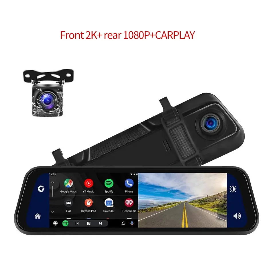 Dash cam 1080p Hd Front Rear And Inner Camera Car Video Recorder Dvr Black Box Driving record for car
