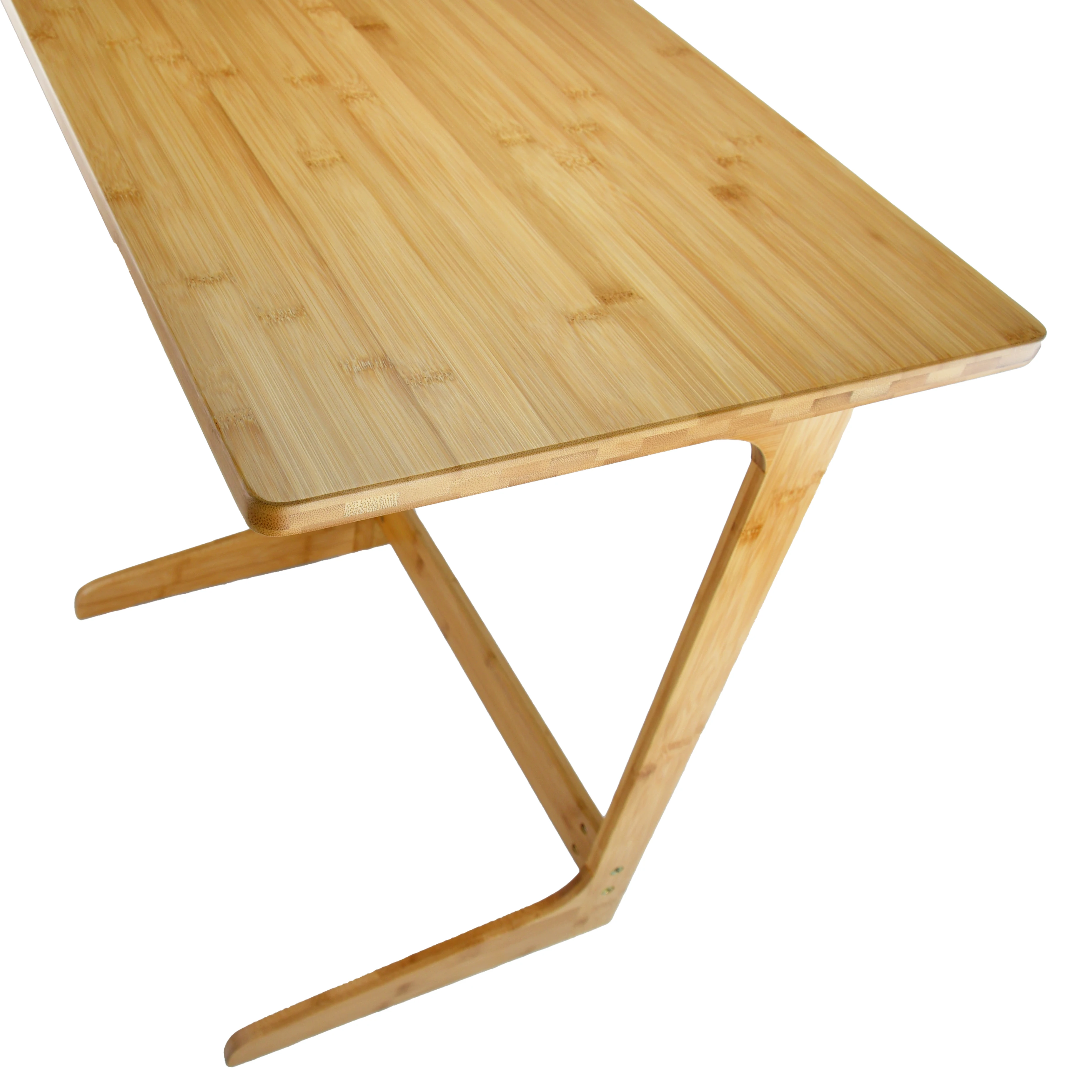 Sofa Table TV Tray End Laptop Table, bamboo snack Desk For Coffee Bed Eating Writing Reading Living Room