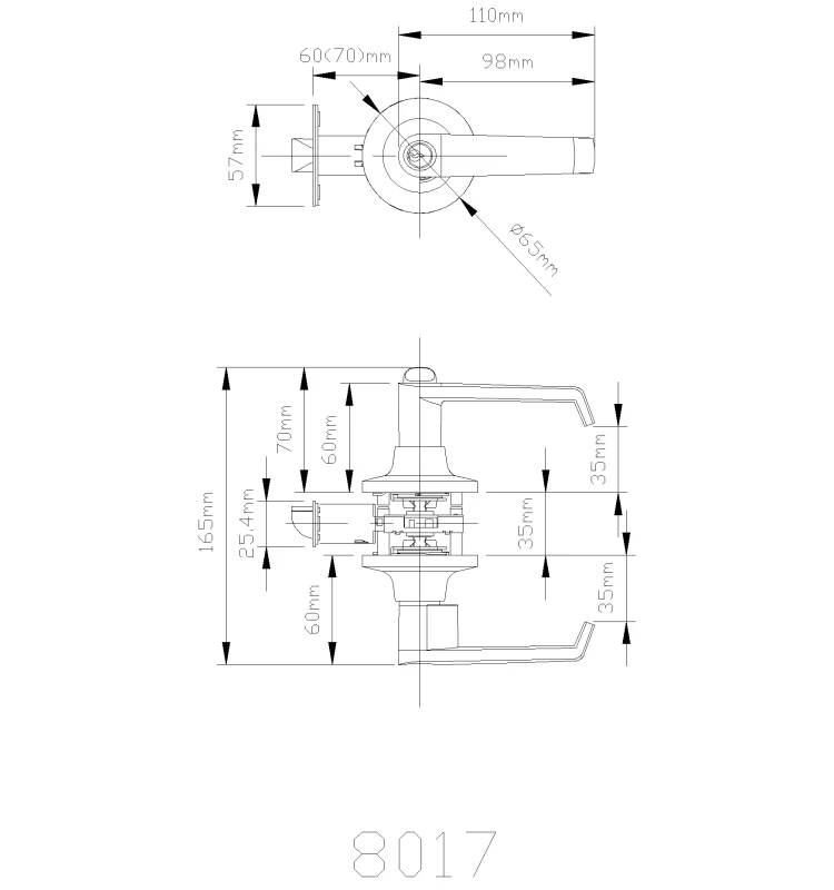 2024 Round  Lever Set Us Lock Door Locks For Wooden Doors,Satin Nickel Front Door Handles Interior Handles Passage Lock