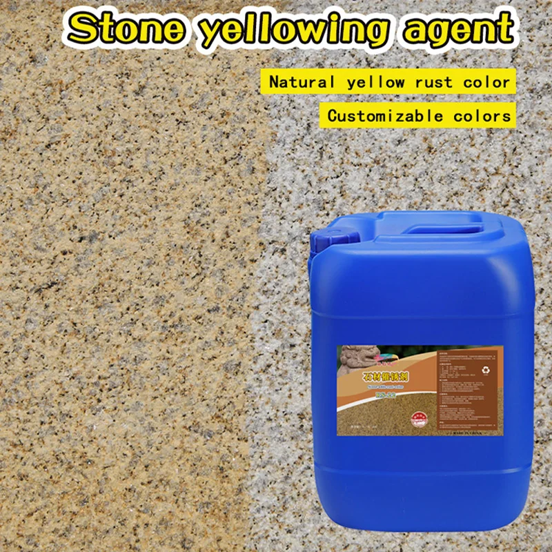 Quickly turn yellow rust from stone oxidation into yellow water-based environment-friendly stone rust promoter