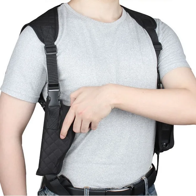 Outdoor Tactical Multifunctional Underarm Holster Double Clip Bag With Quick Pull Feature  for Hunting Accessories