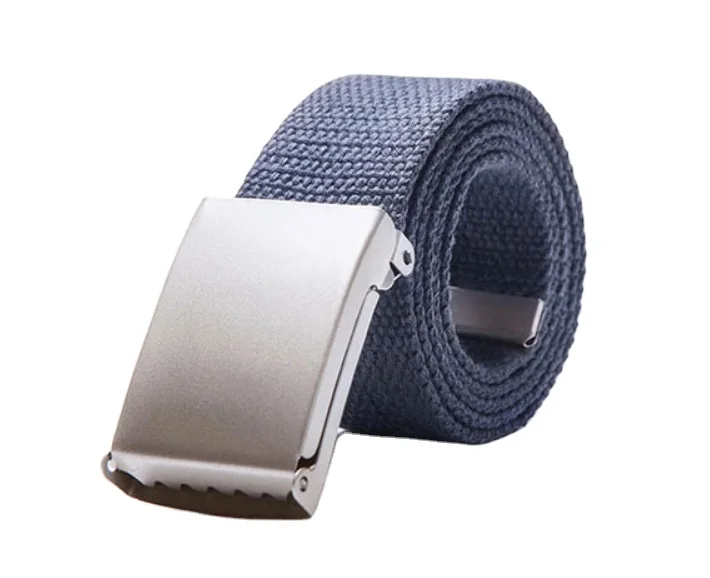 2023 Wholesale Garment Accessory Cam Buckle Webbing Belt Braided Belt for Men fabric belt metal