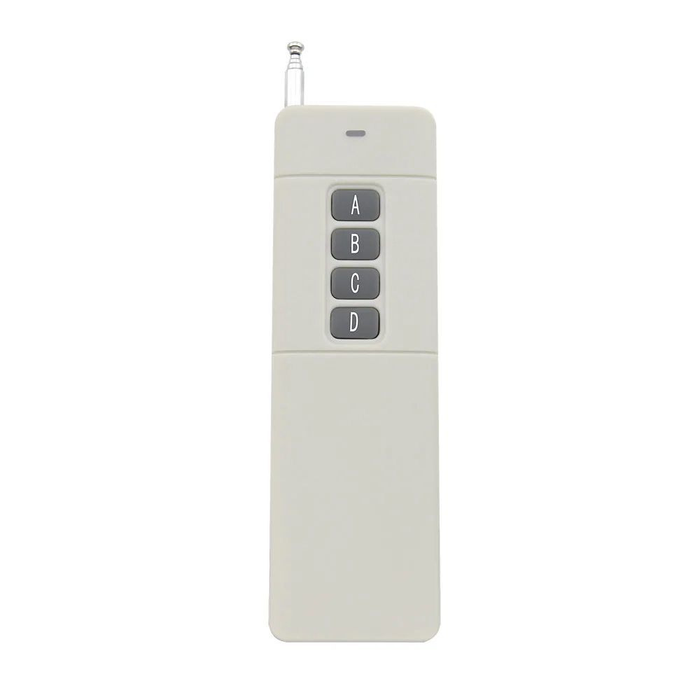 eMylo 433Mhz Transmitter 4-Channels White Wireless Remote Controller for remote control of the on and  pump, machine-tool