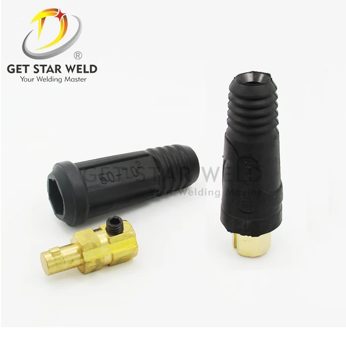 50-70mm euro welding cable connector welding torch plug