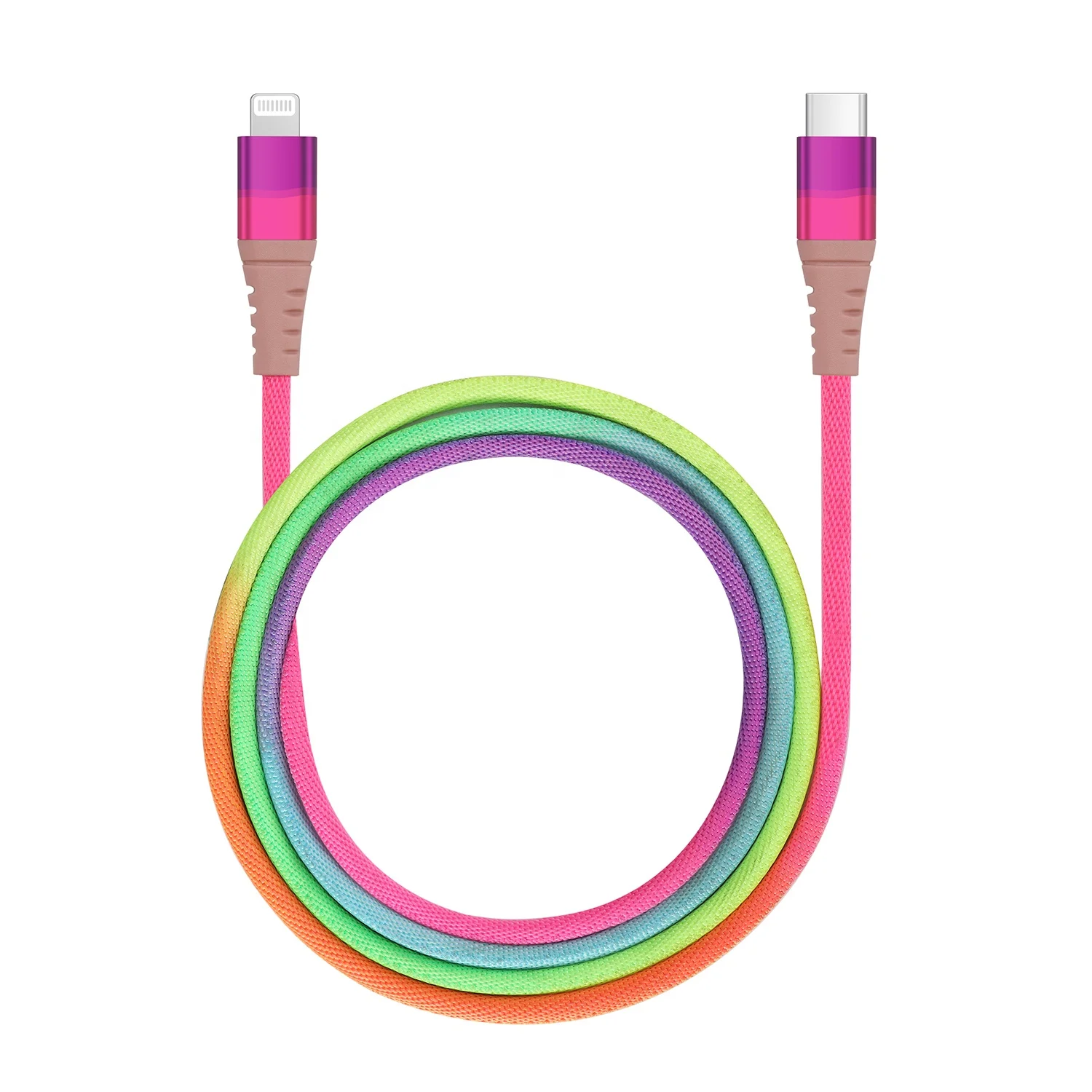 
Rainbow type-c to 3m Lightning Cable mfi C94 Compatible with iPad iPhone 12 Mini 12 Pro Max 