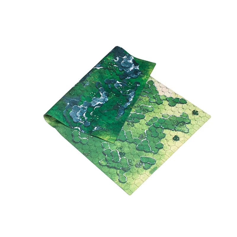 OEM Two-sided kids children eco friendly XL non slip large printed game battlefield rubber material play mat