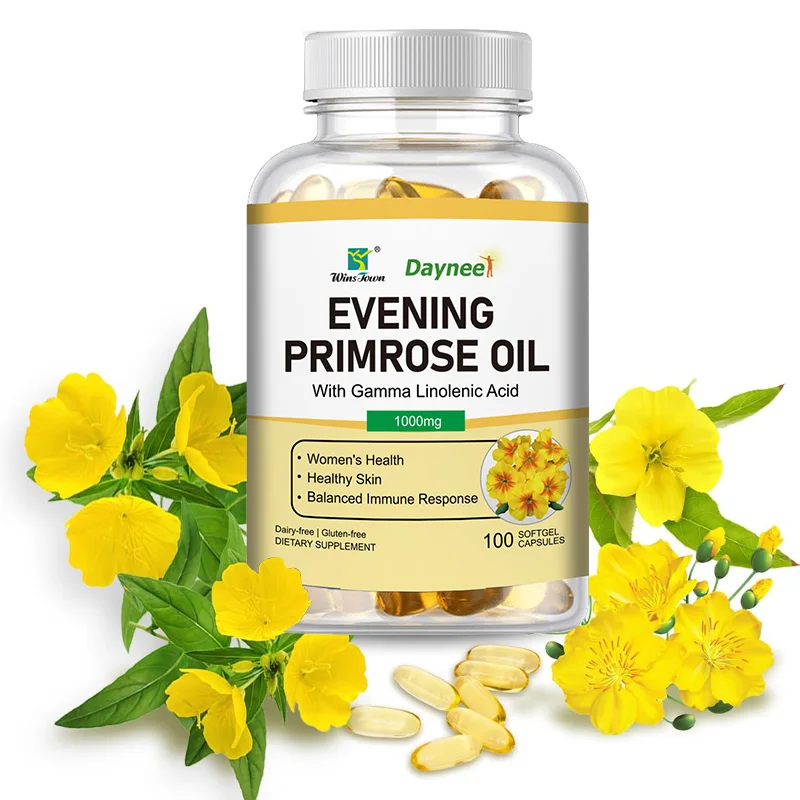 Halal Natural Evening Primrose Oil Liquid Softgel Natural Evening Primrose Oil Capsules With B6