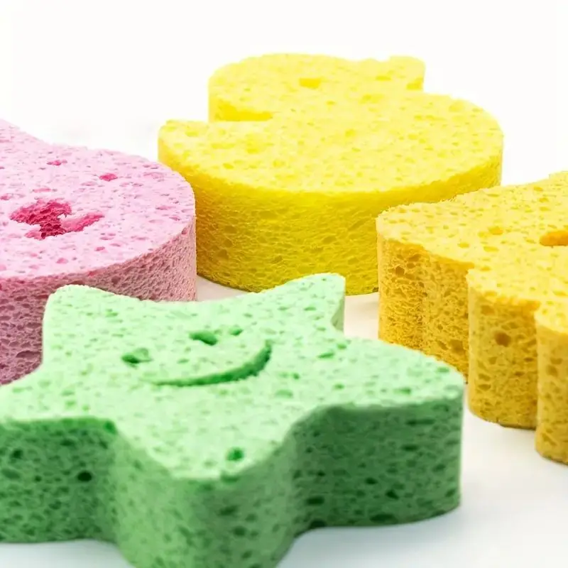 Best Price House Cleaning Tools cute shape scouring pad cellulose different shape for kitchen
