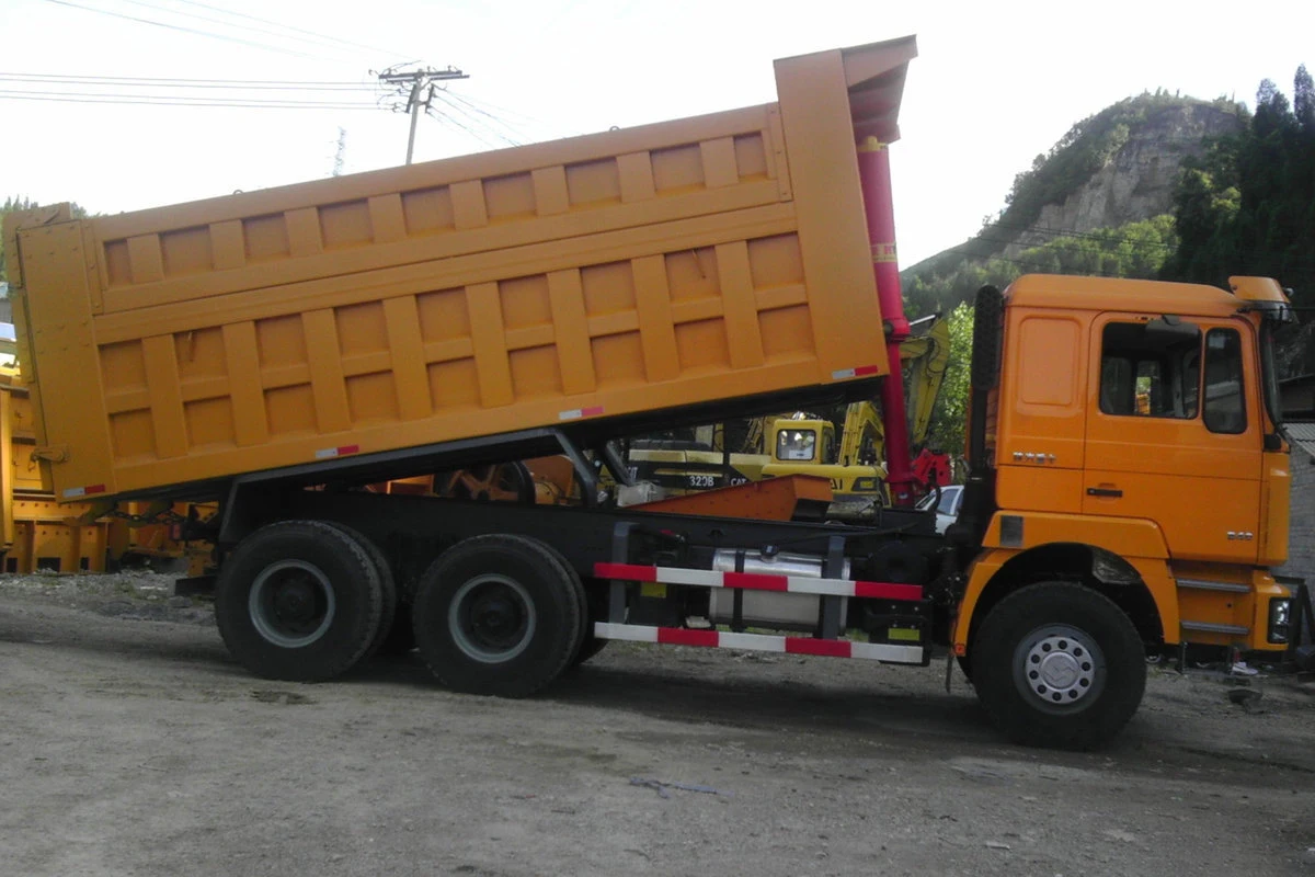 Chinese supplier 6x4 diesel power 340hp engine euro 3 emission level 16 speed manual transmission lorry 15m3 dump truck