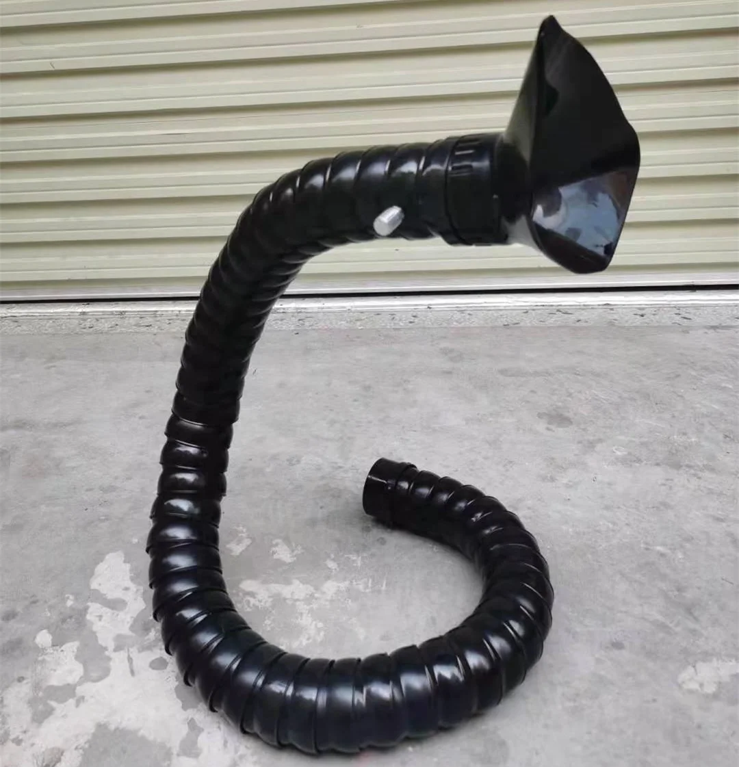 Industrial Adjustable dust removal ventilation exhaust Equipment Bamboo Arm Smoking Duct for Fume Extractor Welding