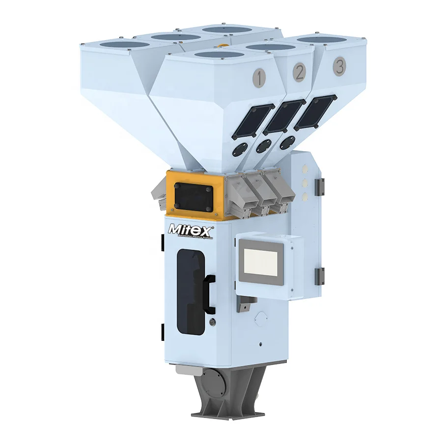 All New 2~ 6 component computerized  plastic pellets gravity  blenders mixers