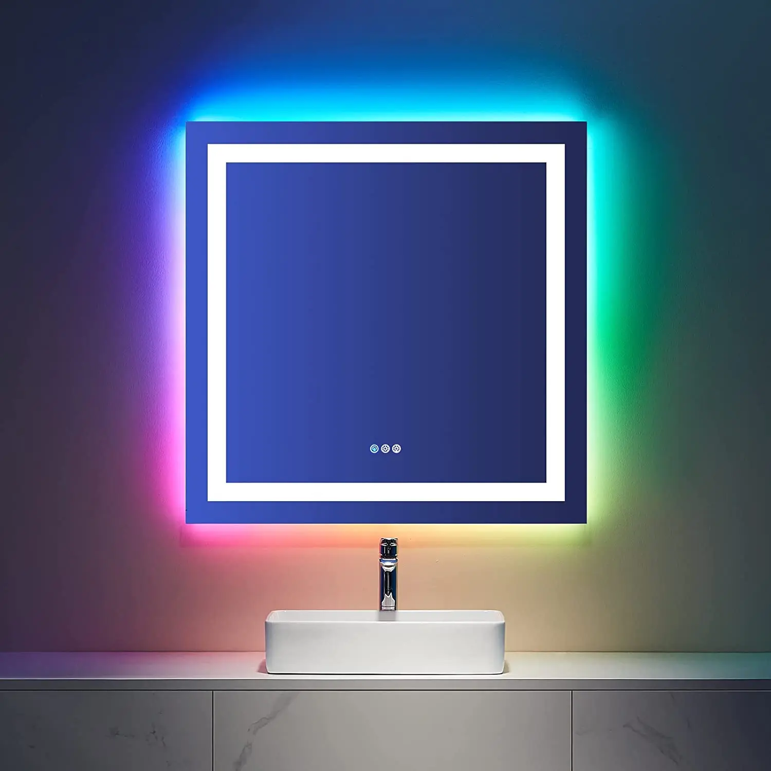 Modern Simple Home Decor Wall Mirror Frameless Led Bathroom Mirror With Lights