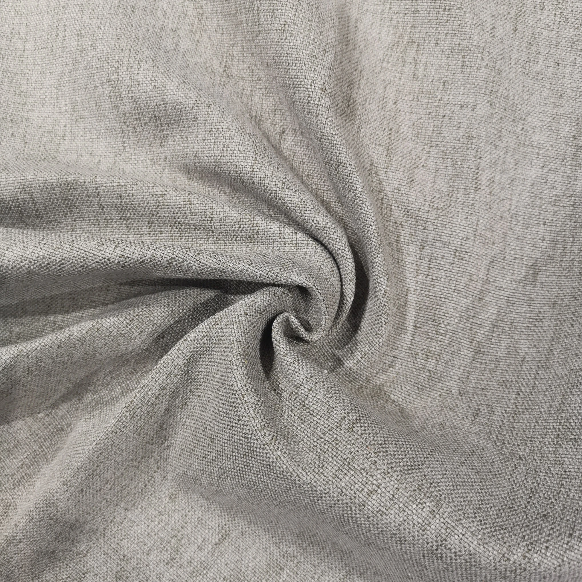 Factory cheap sofa fabric stock lots popular polyester linen furniture fabric