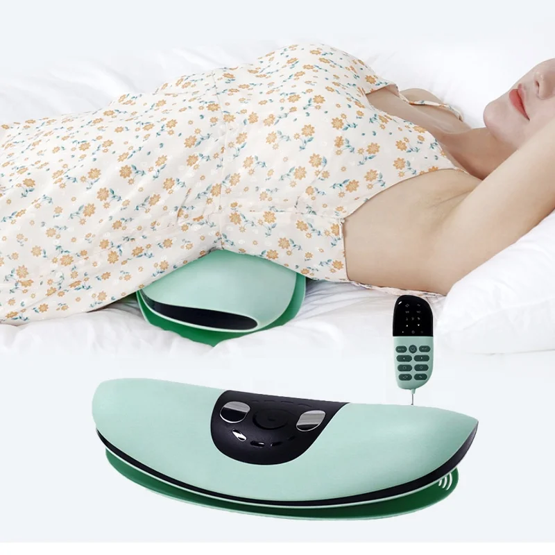 2022 Dynamic Traction Electric Portable Heating Waist Massage Lower Back Pain Vibration Body Infrared Laser Back Massager F1