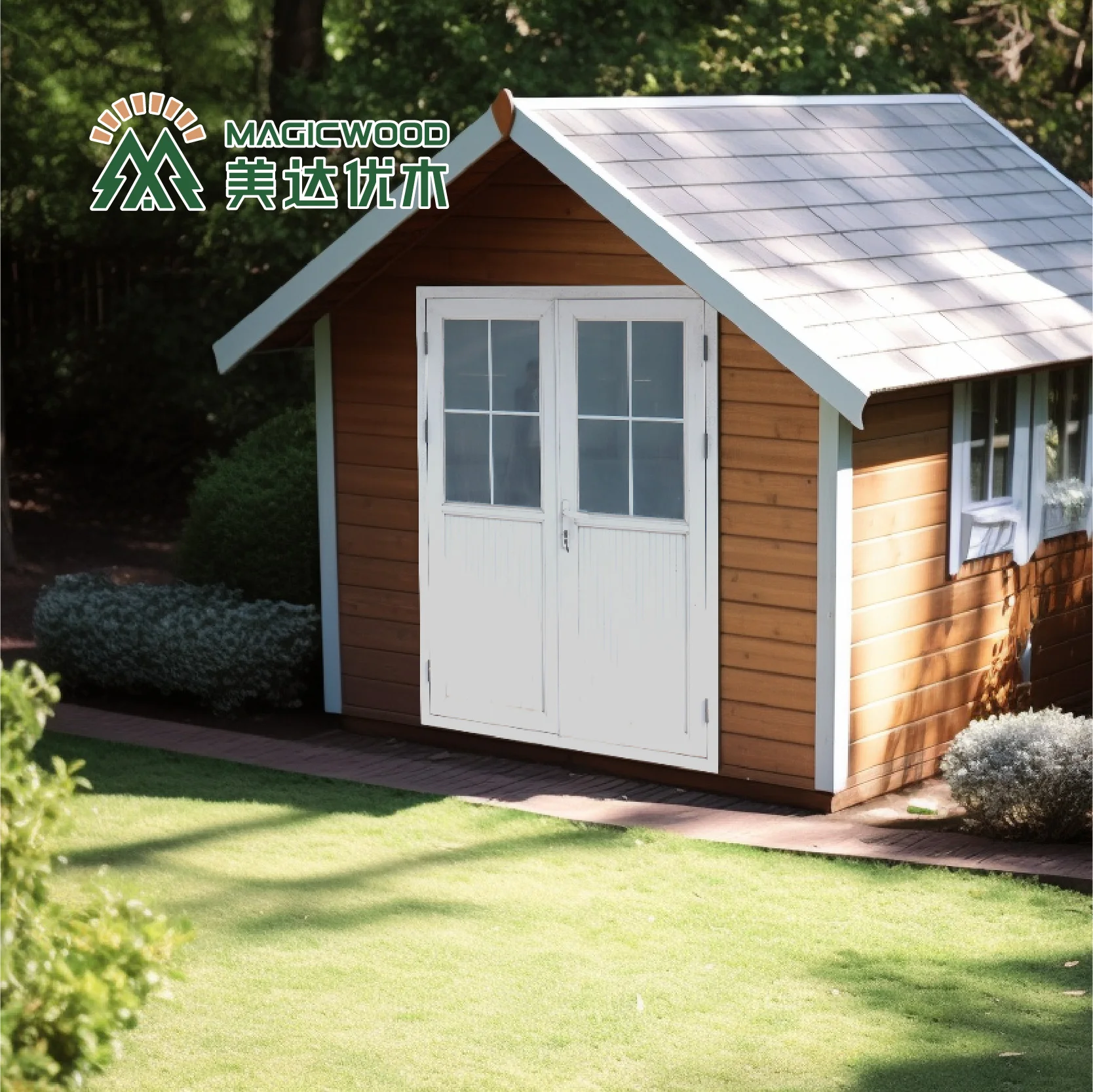 E Series  Yard and Garden Sheds High Quality Storage Outdoor Garden Building Weather Resistant Wood Plastic Composite House